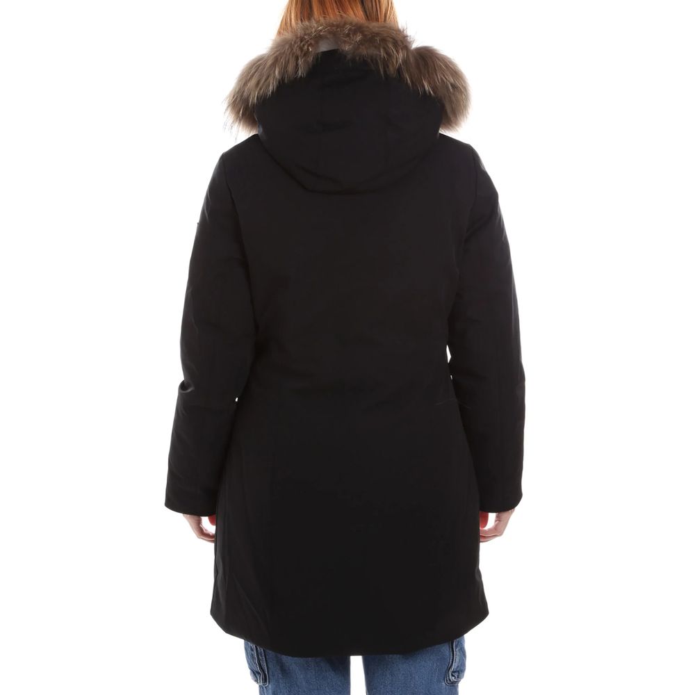 Yes Zee Schwarze Nylon Jacken & Mantel
